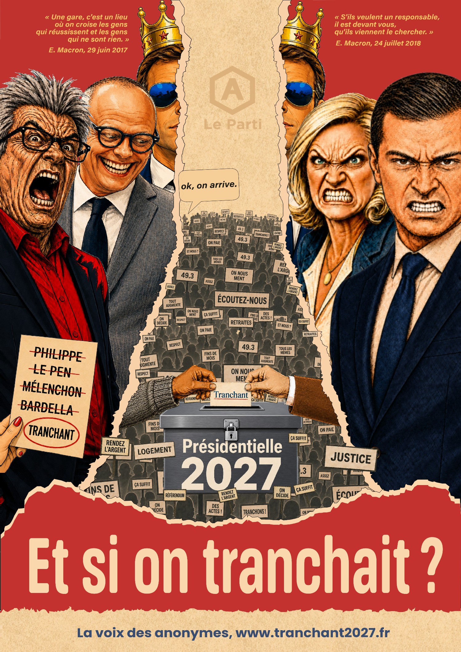 Recto du flyer : Et si on tranchait ?